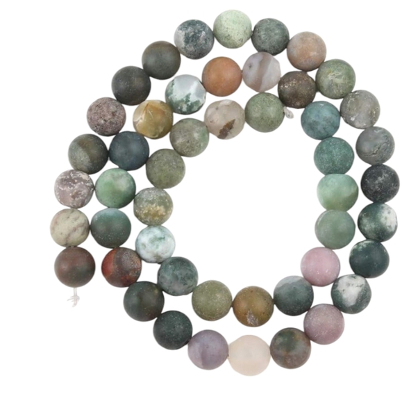 New Indian Agate beads 15 inches to create own jewlery - Picture 3 of 3